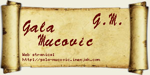 Gala Mucović vizit kartica